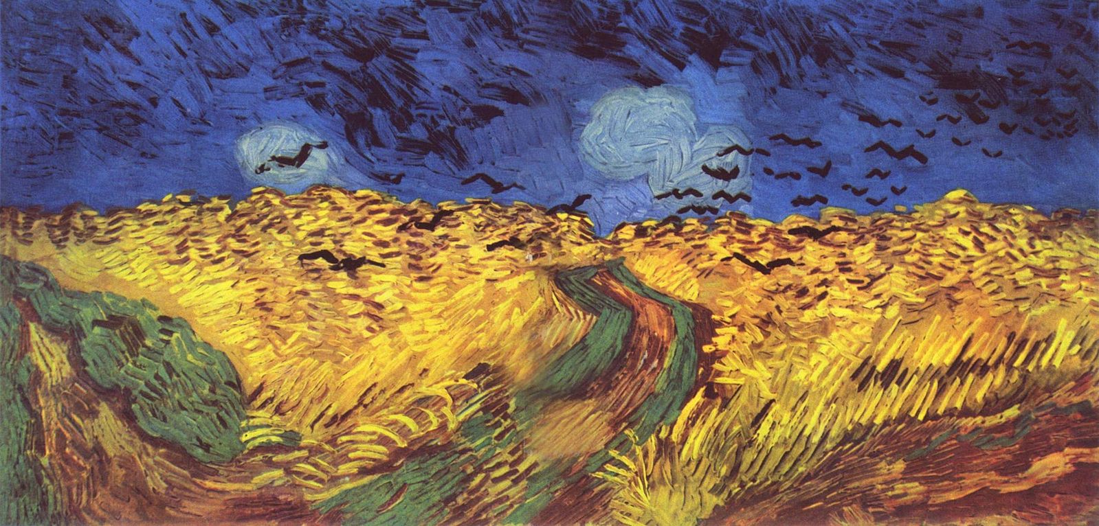 Cuervos sobre el trigal, por Vincent van Gogh, en 1890, foto de The Yorck Project